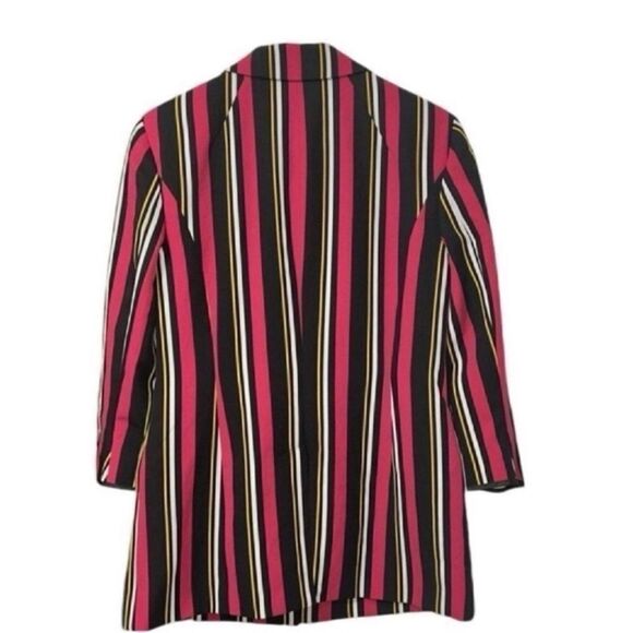 INC International Concept Striped Yellow & Red Blazer(Size Medium) - Picture 3 of 10